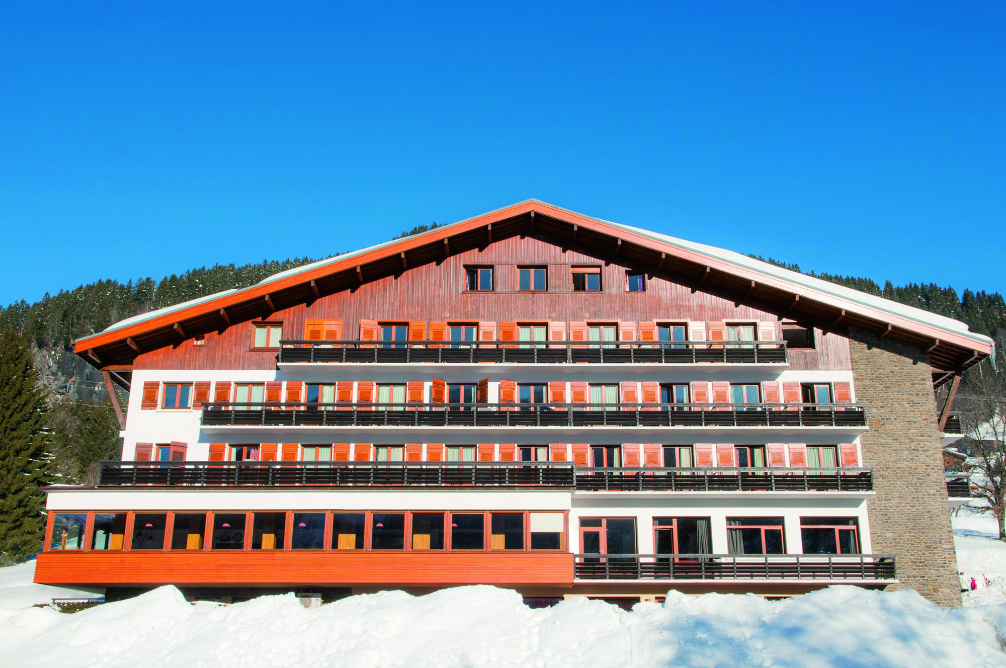 Hotel Vacances Bleues Les Chalets Du Prariand เมอแฌฟ ภายนอก รูปภาพ