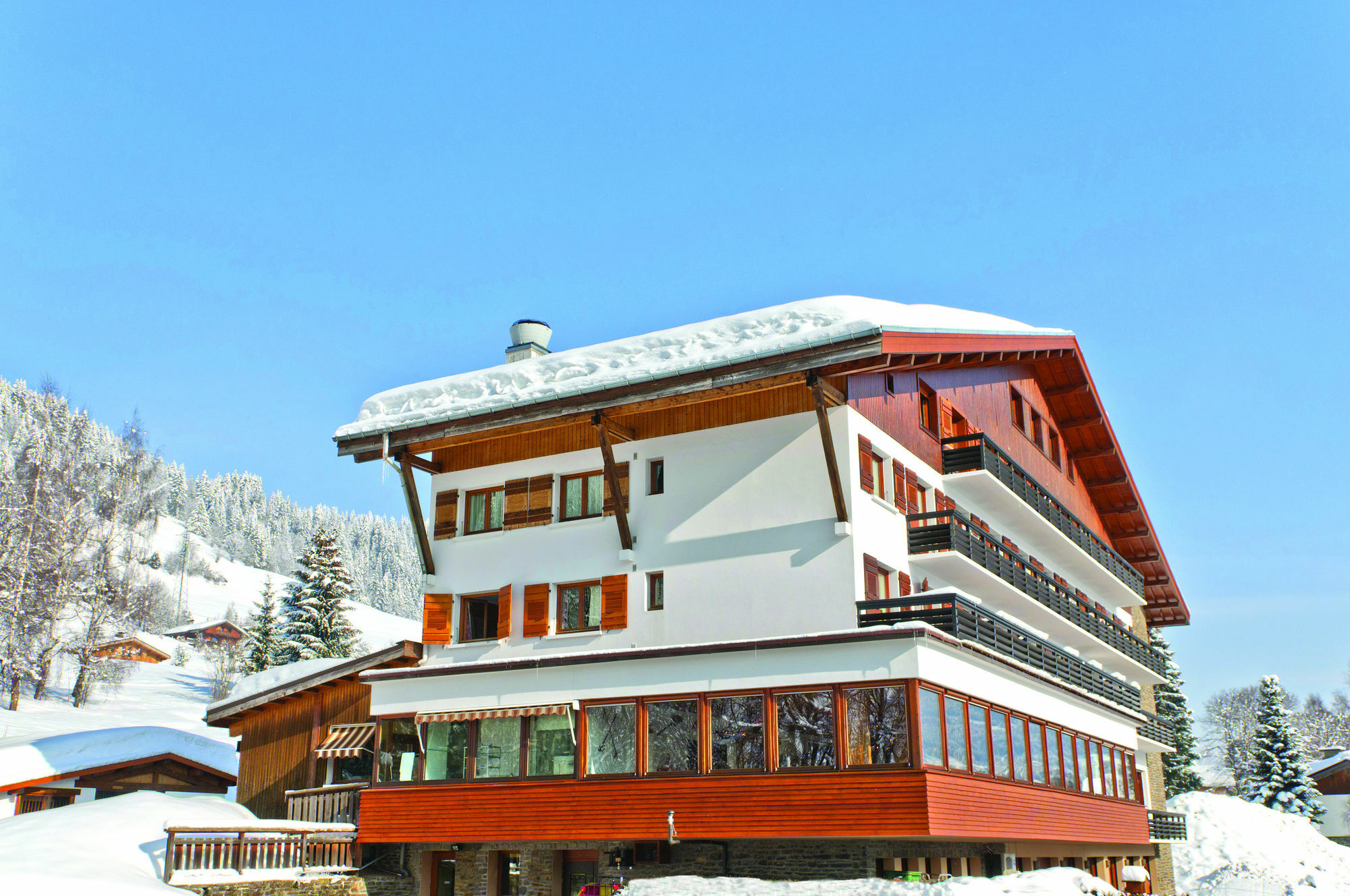 Hotel Vacances Bleues Les Chalets Du Prariand เมอแฌฟ ภายนอก รูปภาพ